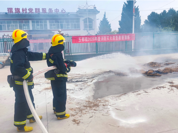 企地联合演练筑牢消防安全防线